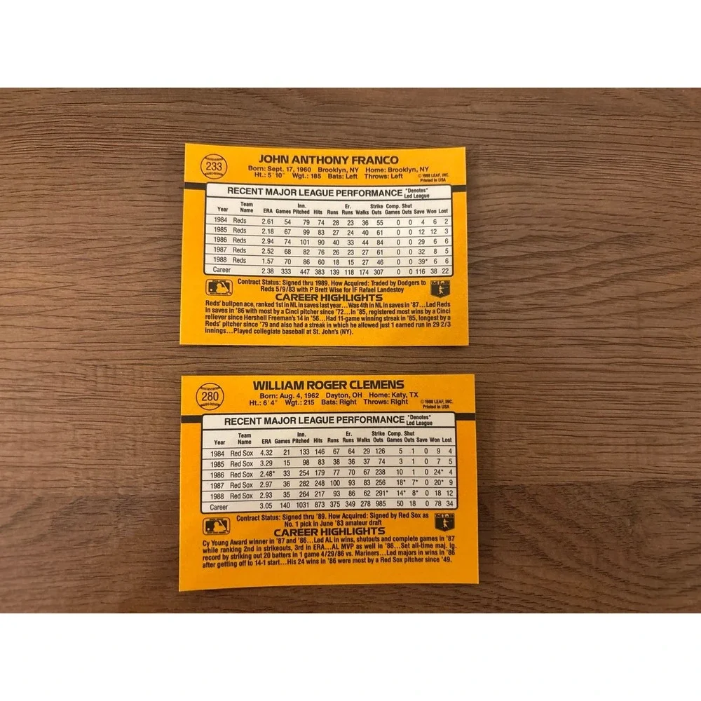 Over 80 - 1989 Donruss Baseball Cards Excellent Condition No Duplicates